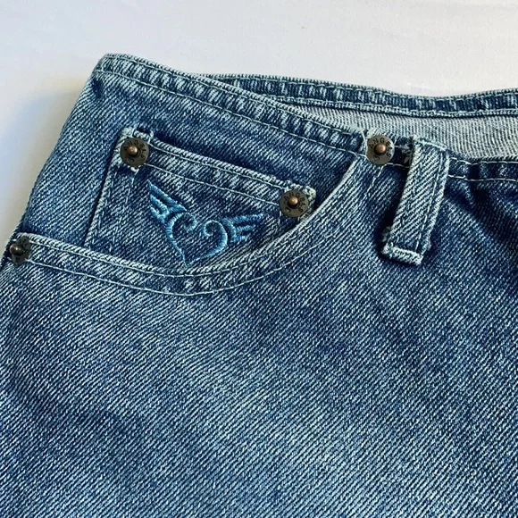Vintage Y2K Angels Jeans Shorts Jewelled Size 7 - Picture 5 of 8